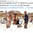 Jacopo Arbarello, servizio Sky da Sousse...con operatori in mutande FOTO3