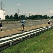 New Jersey, traffico bloccato autostrada diventa spiaggia