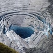 Aosta, Immenso buco su ghiacciaio alpino colpa del caldo 2