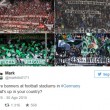 Rifugiati benvenuti striscioni tifosi Bundesliga2