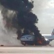 Las Vegas, prende fuoco volo British Airways per Londra FOTO