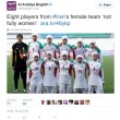 Iran, nazionale di calcio femminile...con 8 uomini FOTO