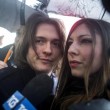 Raffaele Sollecito e Greta Menegaldo (foto Ansa)