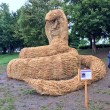 Giappone, giganti sculture di paglia nei campi FOTO 5