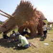 Giappone, giganti sculture di paglia nei campi FOTO 6