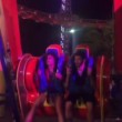 Belen Rodriguez e famiglia al lunapark di Los Angeles