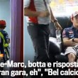 L'incontro-scontro tra Valentino Rossi e Marquez, un'immagine pubblicata dalla Gazzetta dello Sport