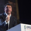 Matteo Renzi sul palco della Leopolda