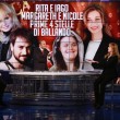 Bruno Vespa balla con quattro donne, due delle quali mezze nude, nel salotto buono di Porta a Porta. Accade martedì 26 gennaio8