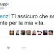 Claudio Lippi tweet a raffica a Renzi: Sei importante per me