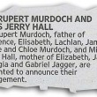 Rupert Murdoch annuncia fidanzamento con Jerry Hall FOTO