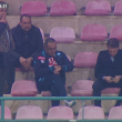 Napoli, Sarri fuma in tribuna dopo l'espulsione. Immagini Mediaset Premium