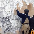 Blu cancella suoi murales Troppi magnati qui magnano8