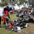 Gp Australia, Alonso sperona Gutierrez e si schianta11