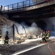 Autostrada A1 chiusa: tir fiamme tra Caianello e Capua FOTO4