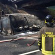 Autostrada A1 chiusa: tir fiamme tra Caianello e Capua FOTO