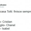 Isabel Totti, tweet: "Anche stavolta il capitano ha finito l'inchiostro"