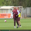 Totti e Spalletti, sorrisi in allenamento dopo lite Bergamo8