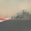 Formula 3, auto decolla dopo incidente pauroso
