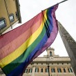 Unioni civili: arcobaleno proiettato su fontana Trevi04