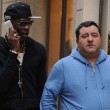 Mino Raiola e Mario Balotelli (foto Ansa)