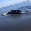 Porsche in sosta vicino alla spiaggia la mattina dopo....