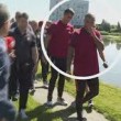 Ronaldo nervoso, lancia il microfono nel lago7