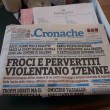 Cava de' Tirreni, Le Cronache di Salerno: titolo choc su 17enne