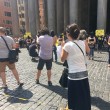 Giulio Regeni, flash mob Amnesty al Pantheon FOTO3