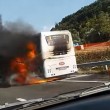 YOUTUBE Autostrada A1: bus in fiamme e incidente, traffico in tilt25