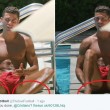 Cristiano Ronaldo con lo smalto nero ai piedi...FOTO