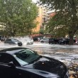 Roma, bomba d'acqua paralizza città: metro in tilt, strade allagate...05