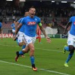 Napoli-Benfica 4-2. Video gol highlights, foto e pagelle. Mertens doppietta