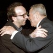 Carlo Azeglio Ciampi con Roberto Benigni in una foto d'archivio (foto Ansa)