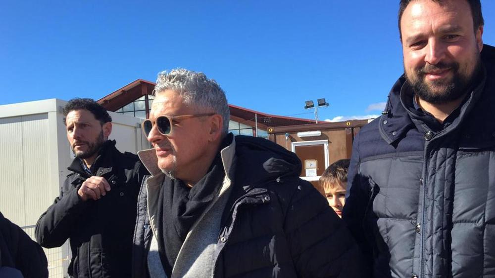 Roberto Baggio festeggia i 50 anni tra i terremotati: "Una grande emozione"