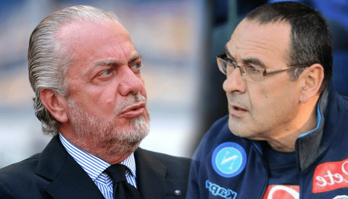 Maurizio Sarri, otto milioni per lasciare il Napoli. Mentre De Laurentiis...