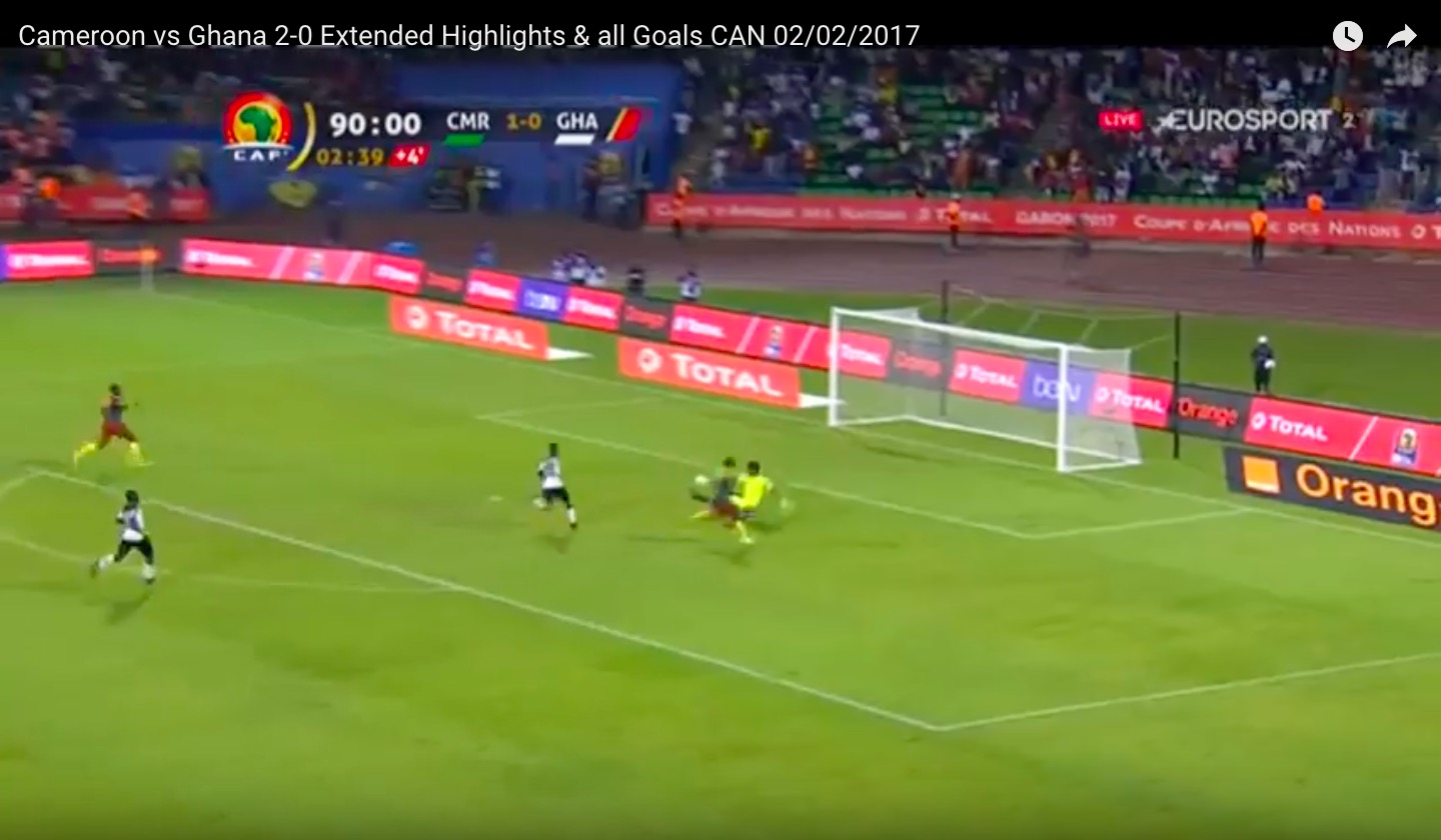 Camerun-Ghana 2-0, highlights Coppa d'Africa: Camerun in finale