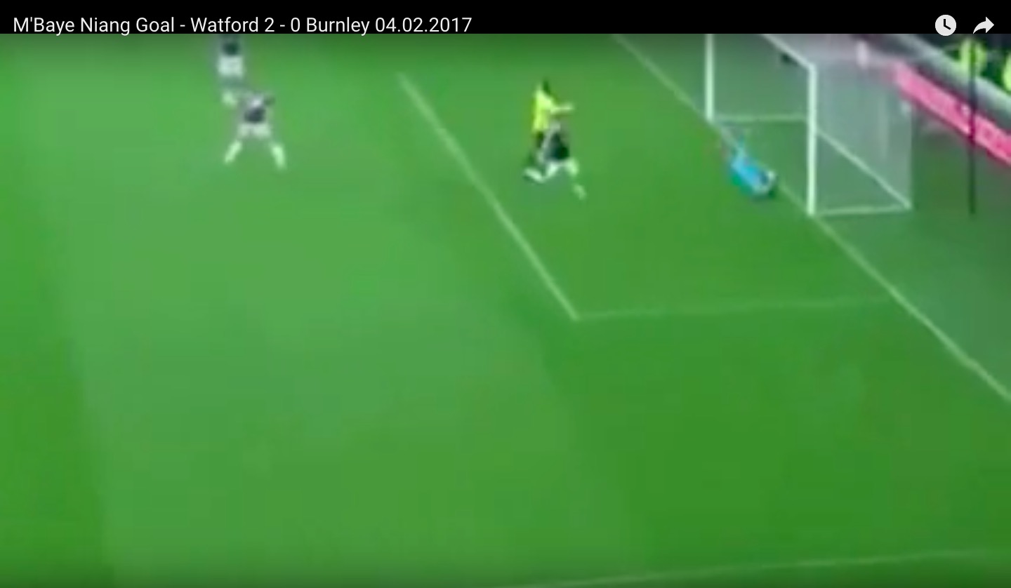 M'Baye Niang video gol Watford-Burnley