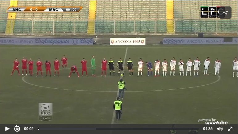 Ancona-Santarcangelo Sportube: streaming diretta live, ecco come vedere la partita