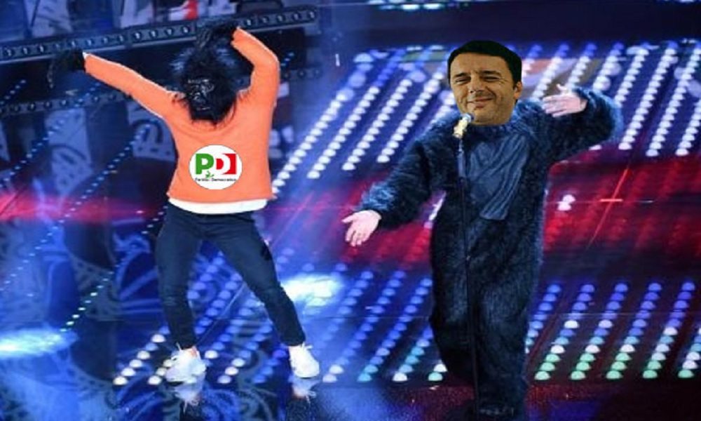 Beppe Grillo: Pd come Sanremo. E Renzi come la scimmia di Occidentali's Karma