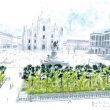 Milano, dopo le palme ecco i banani: riparte la polemica su piazza Duomo5