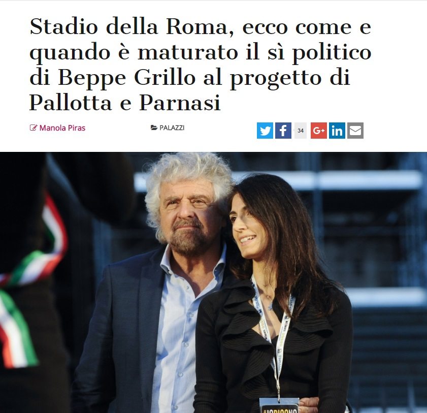 Stadio della Roma: "Ecco quando Beppe Grillo ha detto sì a Pallotta e Parnasi"