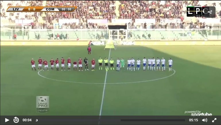 Livorno-Olbia Sportube: streaming diretta live, ecco come vedere la partita