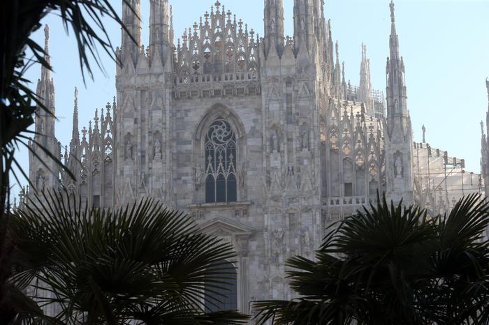 Milano, palme in Piazza Duomo FOTO Vi piacciono?02