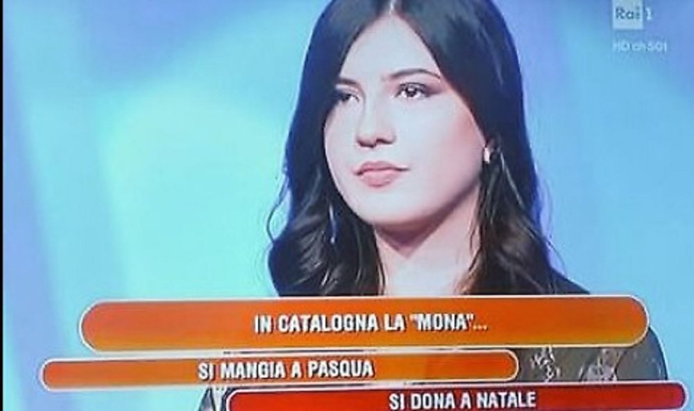 L'eredità, la domanda imbarazzante sulla "mona catalana"