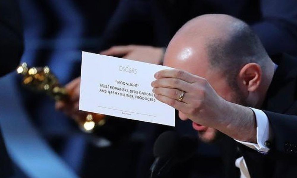 Oscar 2017, clamoroso errore nell'annuncio del miglior film