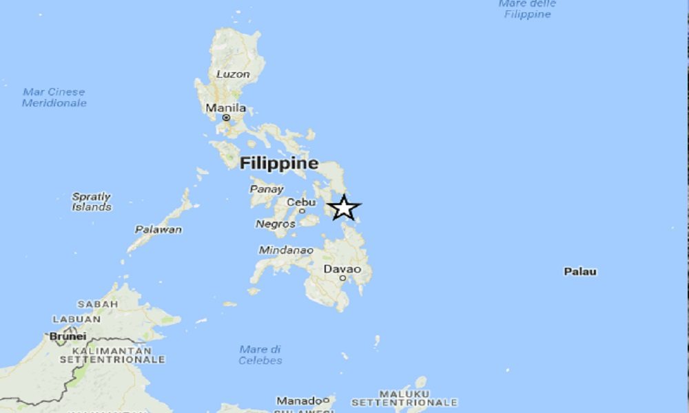 Terremoto Filippine, scossa di magnitudo 6,3