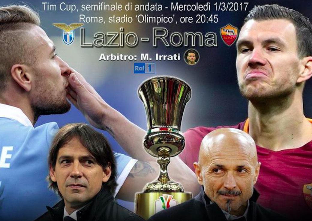 Lazio-Roma diretta formazioni ufficiali pagelle highlights foto derby