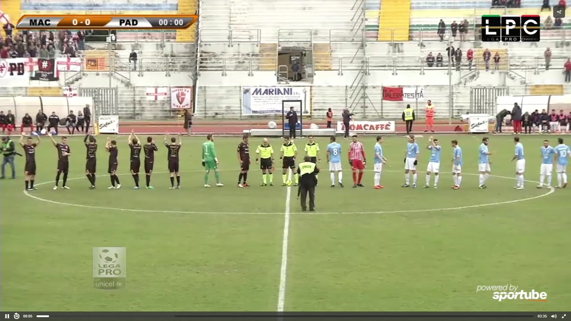 Maceratese-FeralpiSalò Sportube streaming diretta live, ecco come vedere la partita