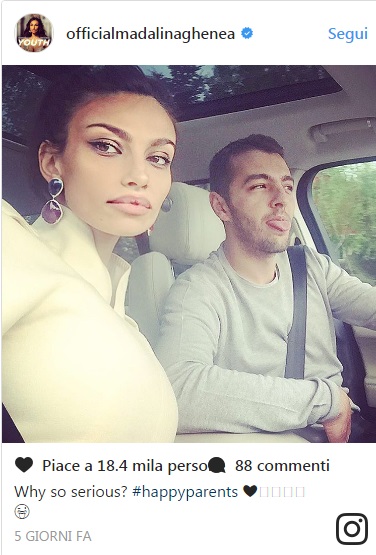 Madalina Ghenea con il compagno